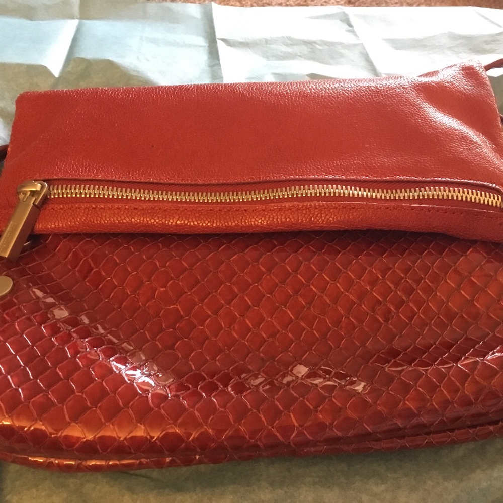 Hammitt leather red run crossbody handbag
